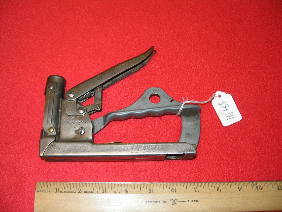 Hansen Mfg. Co. Klingtite No. 3 Staple Gun Stapler Tool 1940 eBay